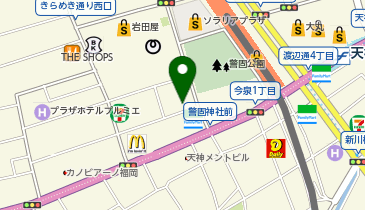 ビックカメラ天神2号館の地図画像