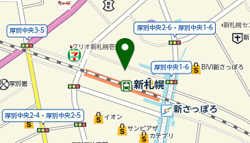コジマ&times;ビックカメラ新さっぽろデュオ店の地図画像