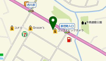 コジマ&times;ビックカメラ卸団地店の地図画像