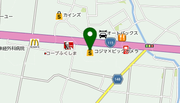 コジマ&times;ビックカメラ方木田店の地図画像