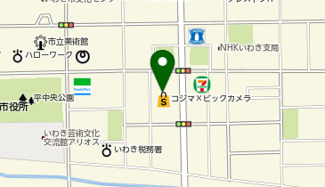 コジマ&times;ビックカメラいわき店の地図画像