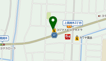 コジマ&times;ビックカメラ真岡店の地図画像