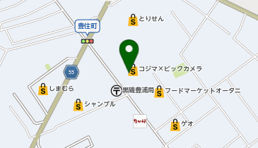 コジマ&times;ビックカメラ黒磯店の地図画像