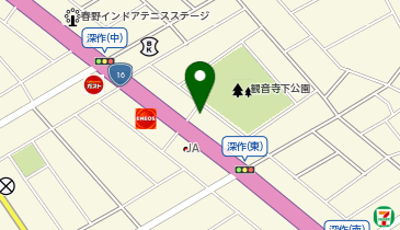 コジマ&times;ビックカメラ深作店の地図画像