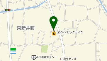 コジマ&times;ビックカメラ所沢店の地図画像