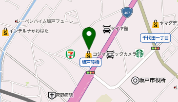 コジマ&times;ビックカメラ坂戸店の地図画像