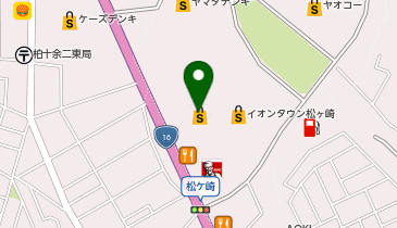 コジマ&times;ビックカメラ柏店の地図画像