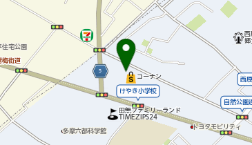 コジマ&times;ビックカメラコーナン田無店の地図画像