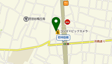 コジマ&times;ビックカメラ若林店の地図画像