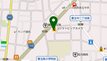 コジマ&times;ビックカメラ豊玉店の地図画像