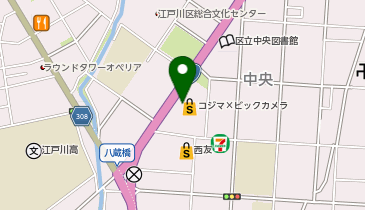 コジマ&times;ビックカメラ江戸川店の地図画像