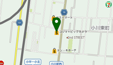 コジマ&times;ビックカメラ小平店の地図画像