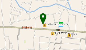 コジマ&times;ビックカメラ東大和店の地図画像