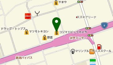 コジマ&times;ビックカメラ新潟店の地図画像