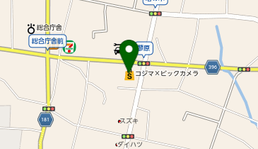 コジマ&times;ビックカメラ富士店の地図画像