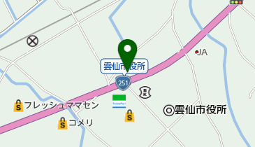 吾妻SS/島原雲仙の地図画像