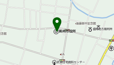 水沢SS/岩手ふるさと(会社)の地図画像