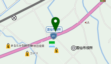 吾妻/島原雲仙の地図画像