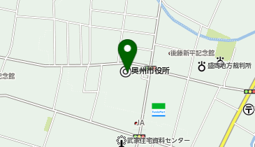水沢/(株)JA岩手ふるさと協同サービスの地図画像