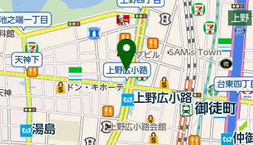 上野広小路駅 A3口」(台東区--〒110-0005)の地図/アクセス/地点情報