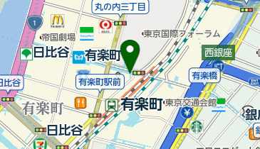 有楽町駅 D6口」(千代田区--〒100-0006)の地図/アクセス/地点情報
