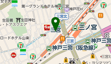 三宮〔地下鉄西神・山手線〕駅 東出口7」(神戸市中央区--〒650-0012)の