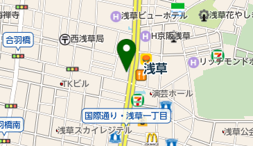 浅草駅(つくばエクスプレス) A2口」(台東区--〒111-0035)の地図