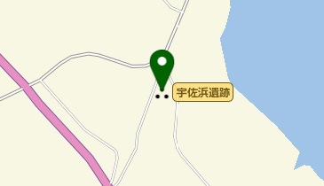 宇佐浜遺跡の地図画像
