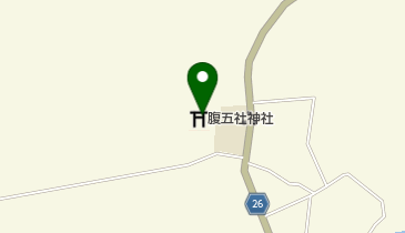 腹五社神社の地図画像