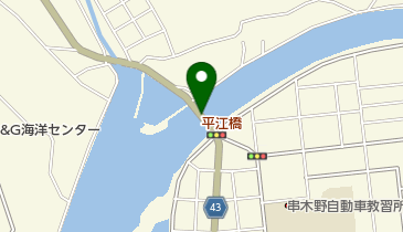 平江橋の地図画像