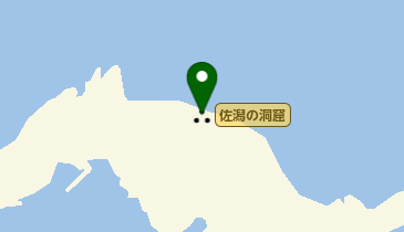 佐潟の洞窟の地図画像