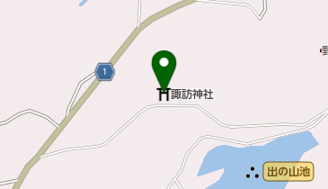 諏訪神社の地図画像