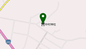 中村神社の地図画像