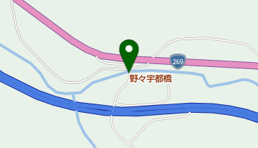 野々宇都橋の地図画像