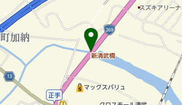 新清武橋の地図画像