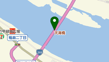 天満橋の地図画像