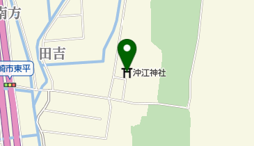 沖江神社の地図画像