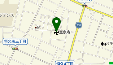 宝泉寺の地図画像