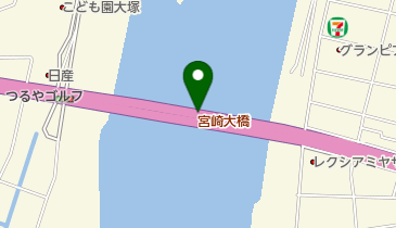 宮崎大橋の地図画像
