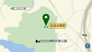 生目古墳群の地図画像