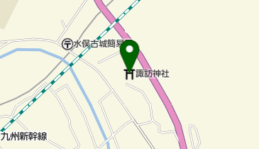 諏訪神社の地図画像