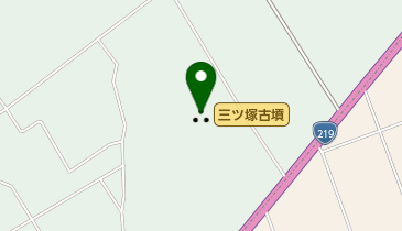 三ツ塚古墳の地図画像