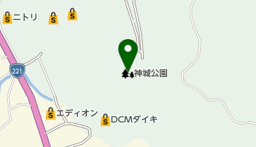 神城公園の地図画像