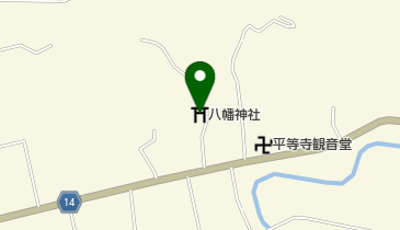 八幡神社の地図画像