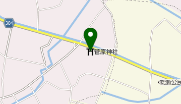 菅原神社の地図画像