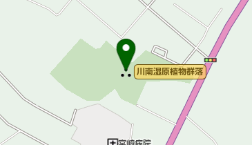 川南湿原植物群落の地図画像