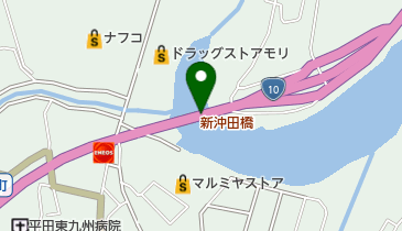 新沖田橋の地図画像