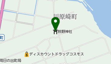 熊野神社の地図画像