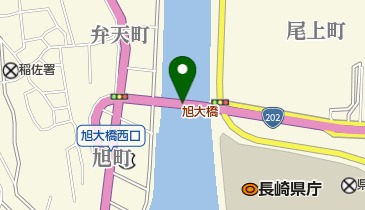 旭大橋の地図画像
