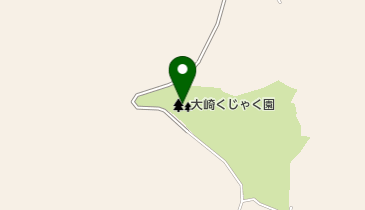 大崎くじゃく園の地図画像